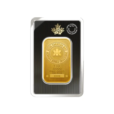 1 oz Gold Royal Canadian Mint Bar